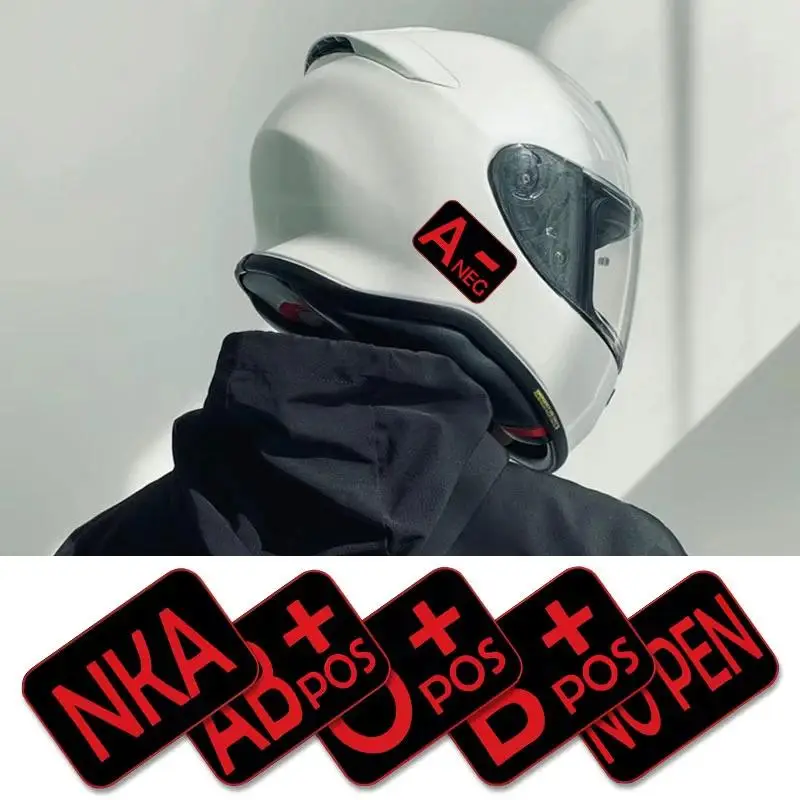 

1Pc Waterproof Blood Type Vinyl Sticker for Scooter & Motorcycle, Helmet, Fairing, Fuel Tank & Bicycle Decoration