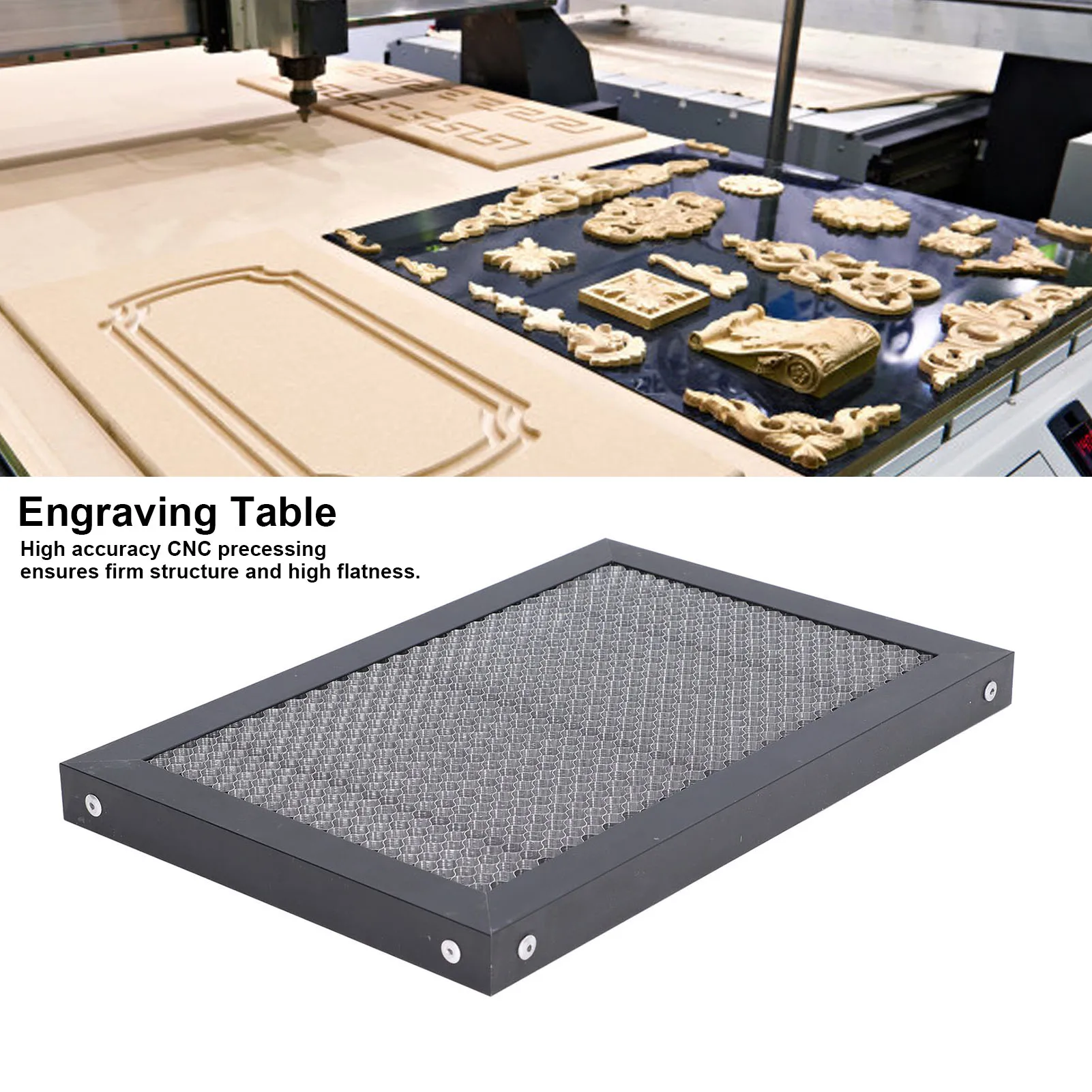 Mesa de trabajo de panal Mesa de trabajo de panal Placa de cama de trabajo Tablero de panel para corte de grabado láser