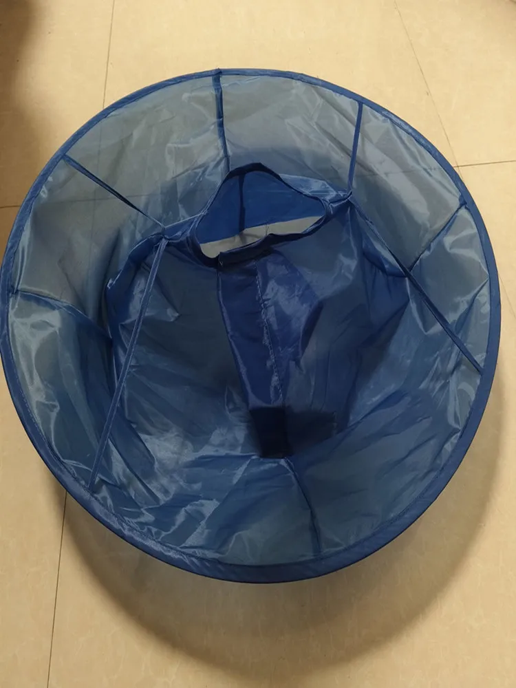 Outil de coupe de cheveux pliable, cape de coupe de cheveux en forme de parapluie, outil de coupe de cheveux domestique respirant en trois dimensions, cu de cheveux