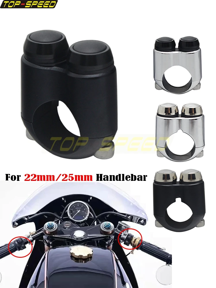 AliExpress MOSOKOYO Universal Handlebar Switch For 1" or 7/8" Bar Motorcycle Dual Momentary Button For Harley Bike Cafe Racer IP65 Light Horn Button