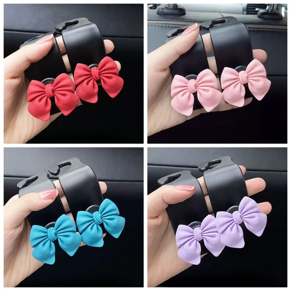 Bowknot Bow Car Hook Elegant Durable Adorable Bow Knot Car Hook Light Luxury Multifunctional Cute Car Seat Back Hook