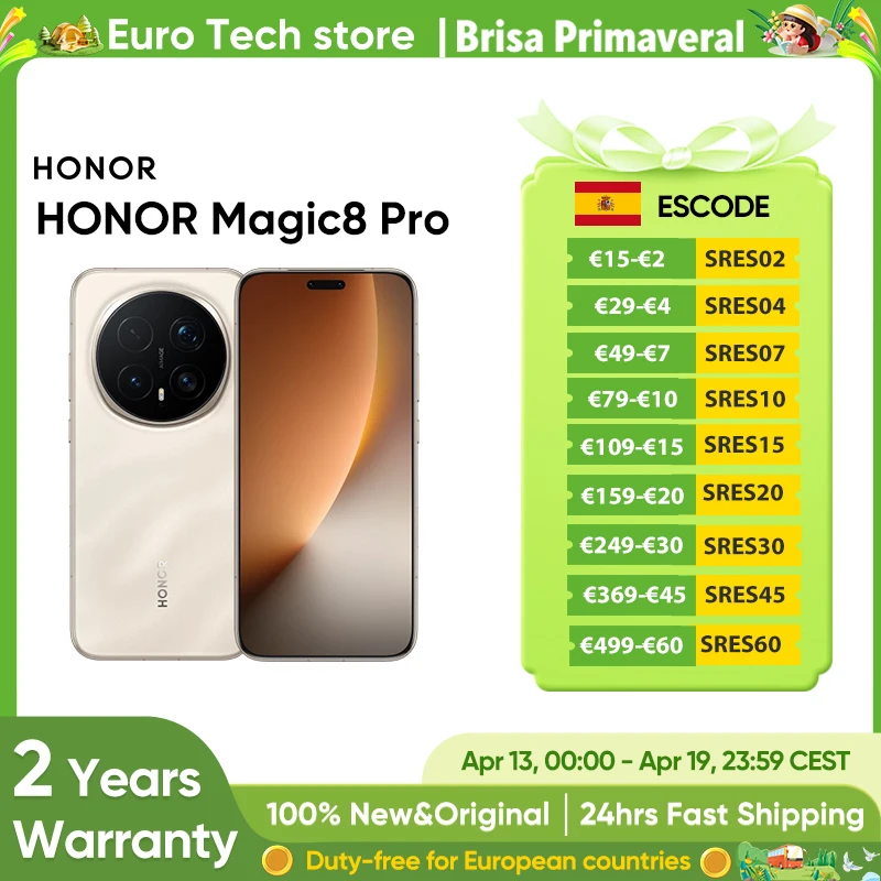 Version EU du smartphone HONOR Magic 8 Pro 5G, Snapdragon 8 Elite Gen 5, 200MP AIMAGE, 6270mAh, 100W, écran OLED 6,71'', NFC, eSIM, Honor Version EU du smartphone HONOR Magic 8 Pro 5G, Snapdragon 8 Elite Gen 5, 200MP AIMAGE, 6270mAh, 100W, écran OLED 6,71'', NFC, eSIM, Honor