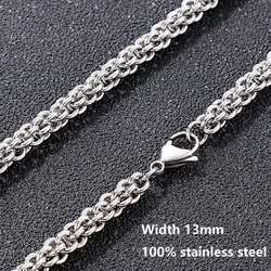 New Hip Hop DIY Chain Necklace for Men Women 316L Stainless Steel Jewelry Vintage Punk Gothic Collar Choker Kpop Aesthetic