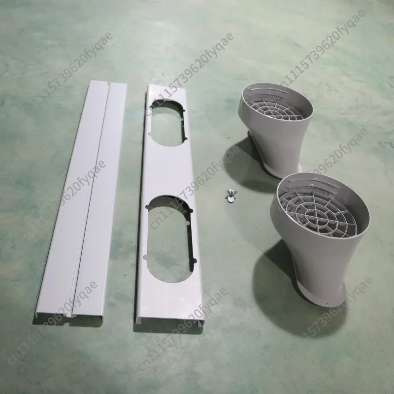 PVC Window Sealing Plate Double Hole Double Pipe Telescopic Adjustable Height for Portable Air Conditioner Window Frame