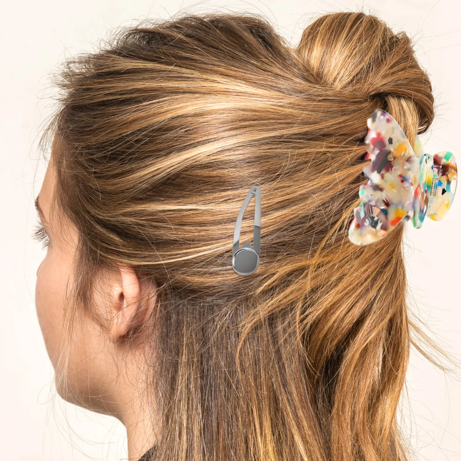 

10 шт. прочная заколка для волос, заколка, аксессуары, элегантная заколка для встреч, свадьбы, вечеринки, повседневной жизни, креативный круглый поднос