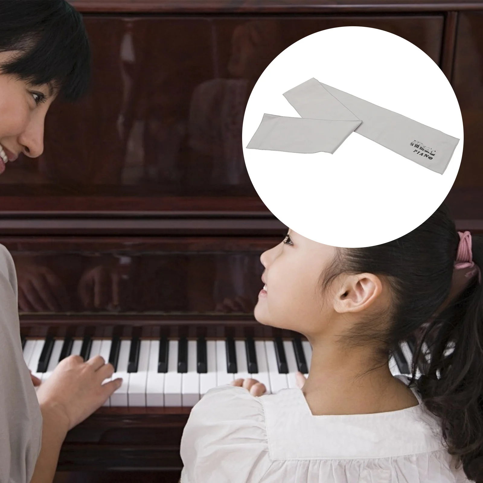 

Piano Keyboard Cover Microfiber Thickened Washable Dust Protector for 88 Keys Digital Electronic Piano Keyboard Cover