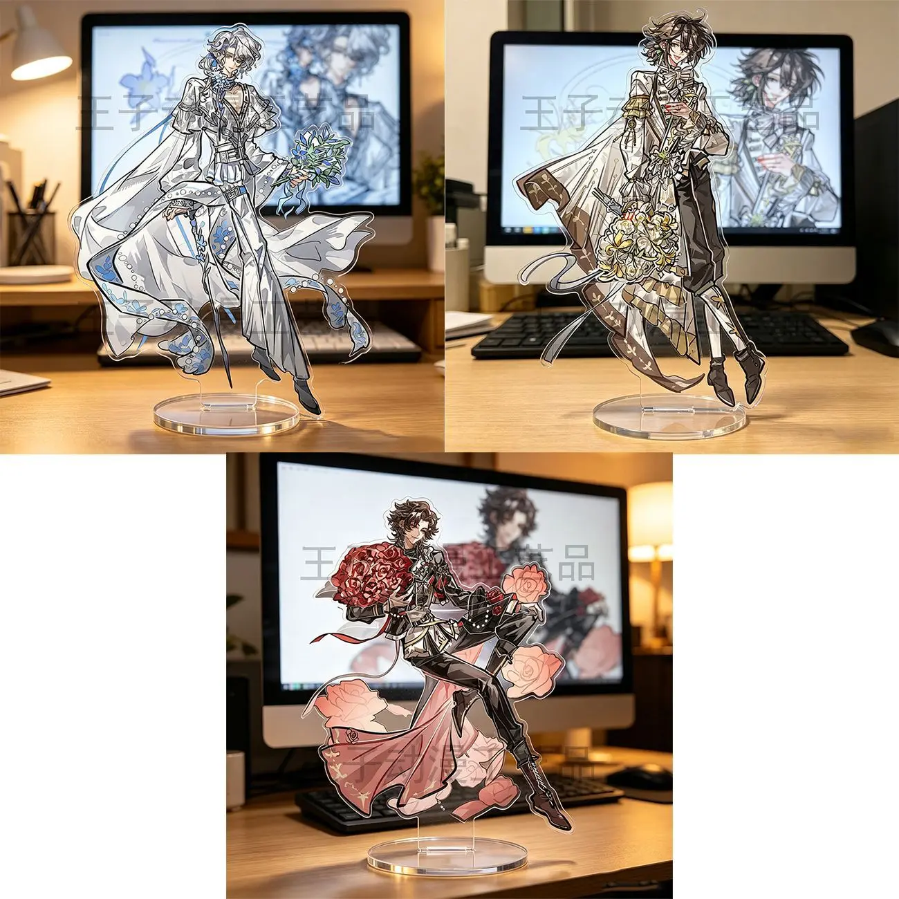 

3pcs Anime Acrylic Stand Identity Ⅴ Frederick Kreiburg Luca Balsa Hernando Romero‌ Acrylic Standing Plates Decoration Gift