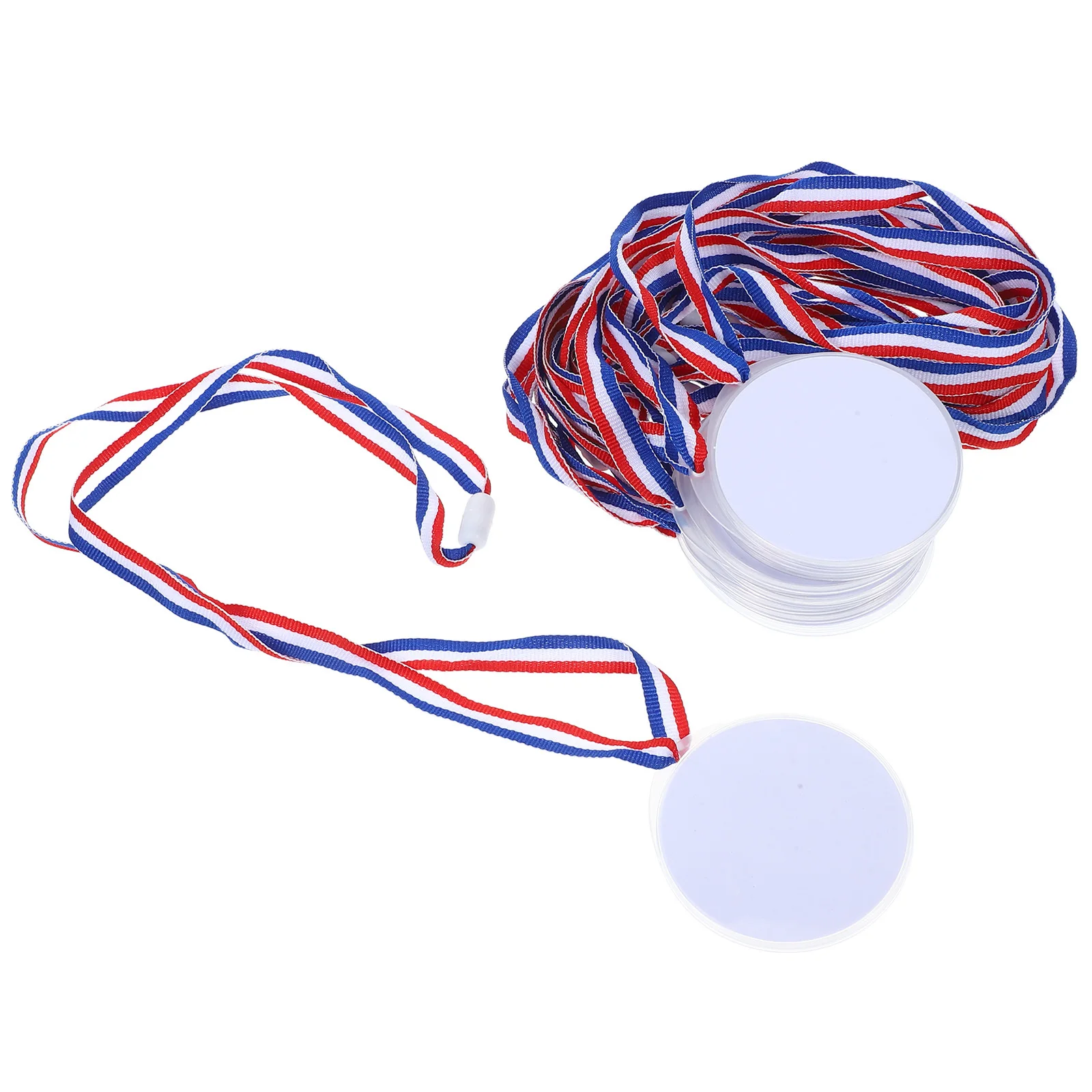 10 قطع من الميداليات الفارغة القابلة للتخصيص لجوائز الاجتماعات الرياضية والمنافسة وملحقات جوائز الميداليات