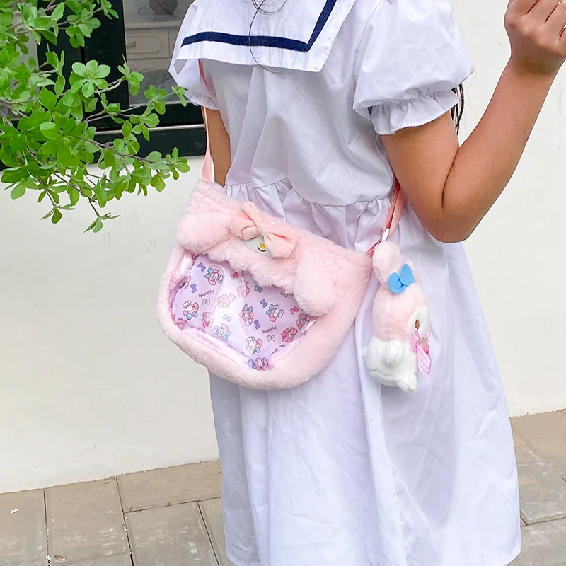 Sanrio New Cinnamoroll Babycinnamoroll Cartoon Handbag Large Capacity Lightweight Casual Shoulder Pad Cute One-Shoulder Backpack