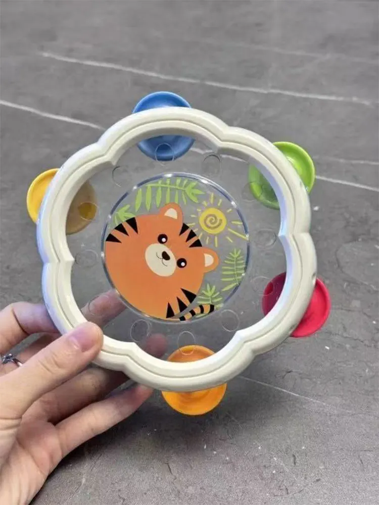 2 サイズベビー楽器ドラムモンテッソーリおもちゃ 6 12 ヶ月ガラガラ幼児のためのインタラクティブ音楽教育子供のおもちゃ