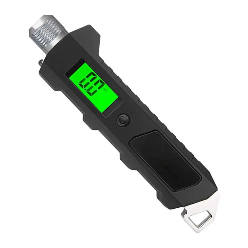 Digital Tire Pressure Gauge 230 PSI 4 Settings Heavy Duty Non-Slip For Car Truck Moto Bicycle With Larger Backlit LCD Flashlight