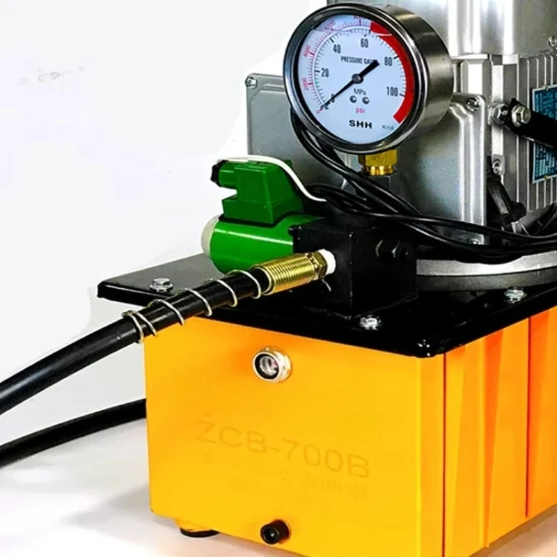 ZCB-700B 220 فولت 700 بار محطة مضخة زيت المكبس الهيدروليكي عالية الضغط مع محرك كهربائي