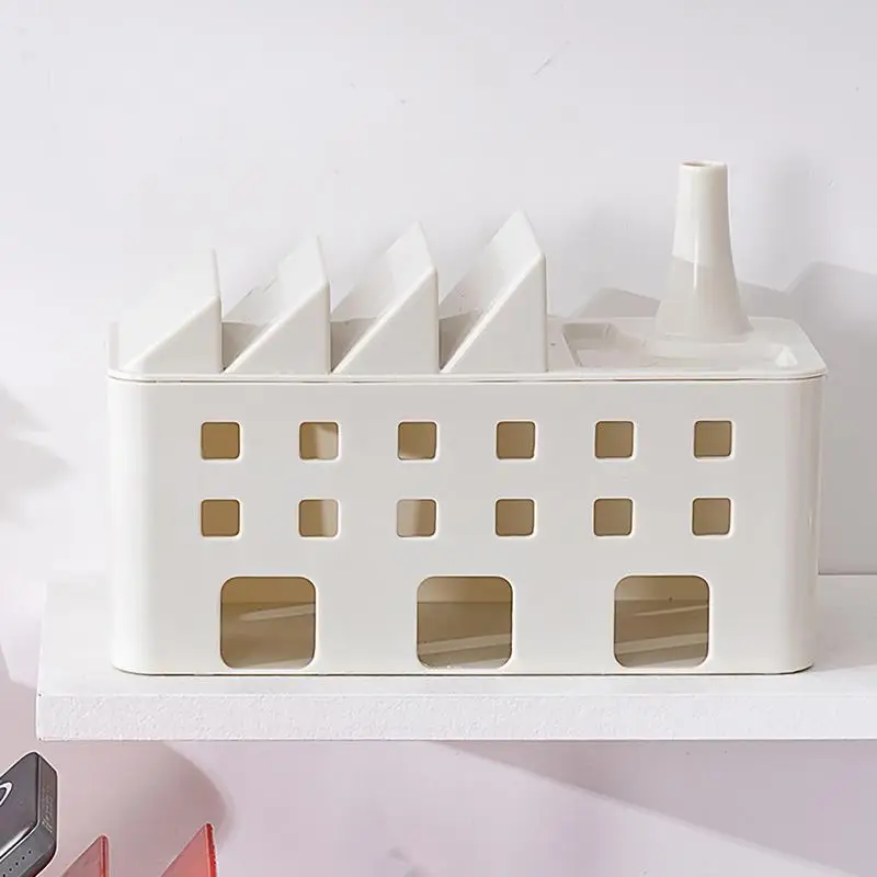 Large Cable Management Box Desk Cable Power Strip Organizer Box Desk Cord Hider Surge Protector Wires Concealer Holder For Home