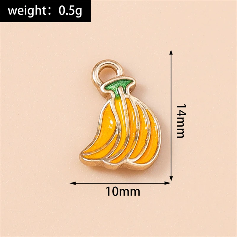 20 Stück Niedliche Gemischte Frucht-Anhänger Emaille Erdbeer-Trauben-Kirsch-Charms für Schmuckherstellung Halsketten Ohrringe DIY Basteln Geschenk – Detail 37