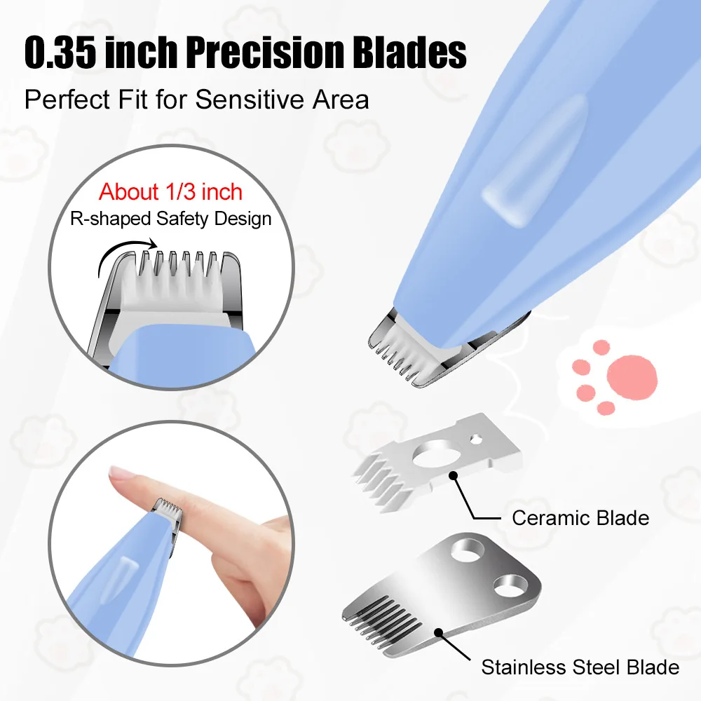 Триммер для волос для домашних животных, портативная мини-электрическая машинка для стрижки волос для кошек, собак, кроликов, волос для ног, магазин домашних животных, машина для стрижки волос HIENA