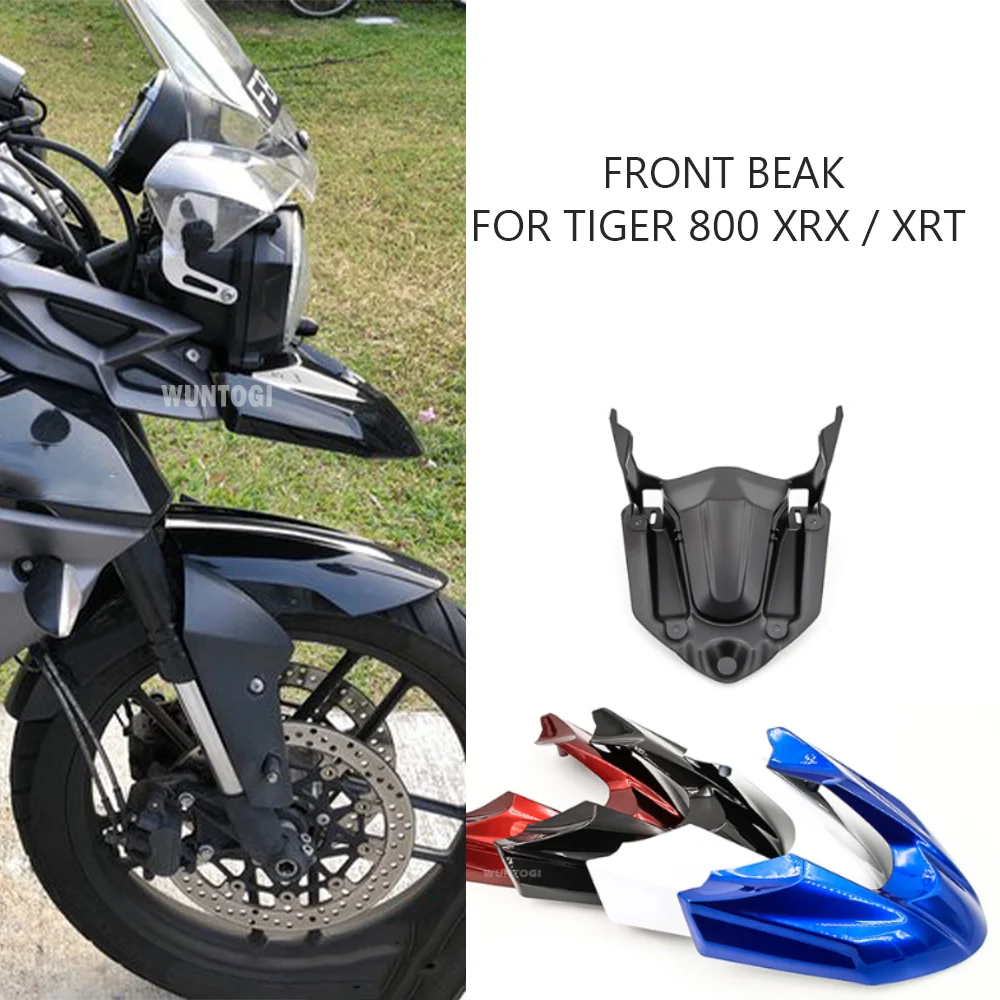 

800 XRT Accessories Front Beak Extend For Tiger 800 XRT XRX 2015 - 2019 Front Mudguard Nose Extension Cover Wheel Fender