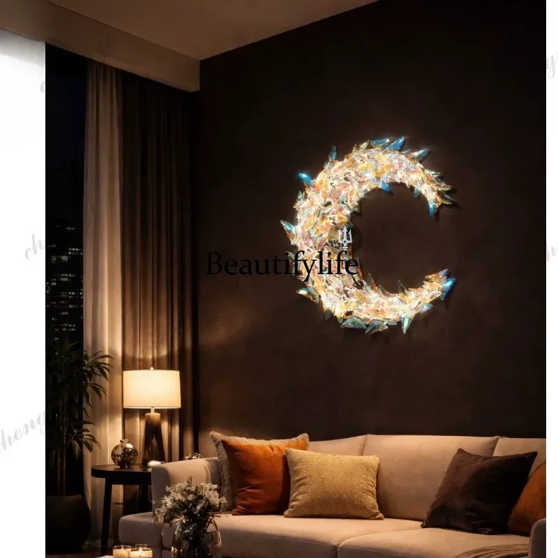 A139 light luxury crystal wall lamp modern luxury living room background wall aisle corridor decorative wall lamp