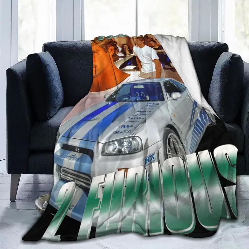 The 2 Fast 2 Furious Paul Walker,Fast And Furious Blanket Sheet Fashion High-Grade Skin Friendly Decorative Sofa