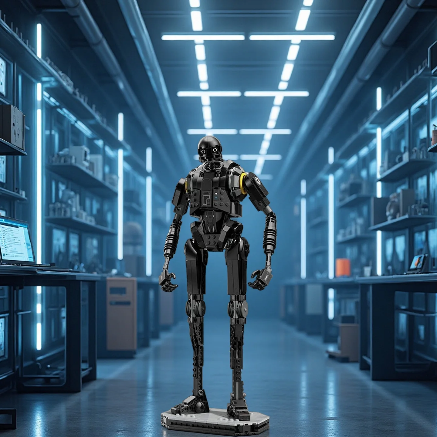 

MOC 845PCS Security Droid Robot Building Blocks Assemble Bricks Toy Xmas Gift For Adult