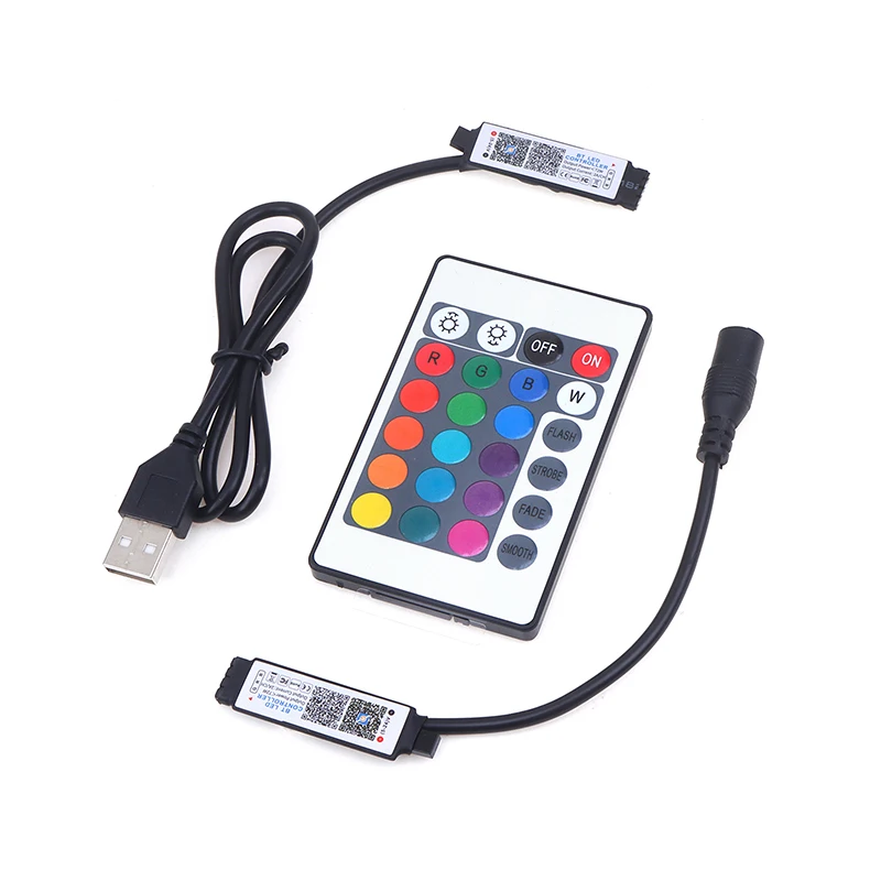 Huishoudelijke Mini Bluetooth Compatibele Controller Led Light Strip Time Switch Meerdere Muziekmodus Voor Rgb Smart App Control Nieuw