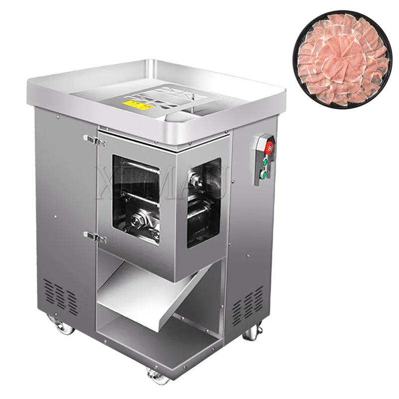 Automatic Electric Meat Vegetable Cutting Machine Meat Shredder Meat Cutter Block Meat Slicing Machine