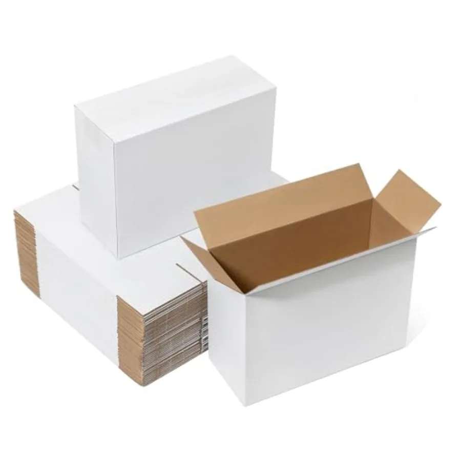 

Shippg Boxes - Corrugated Cardboard Mailg Box agg for Small Busess - White Mailer g Supplies