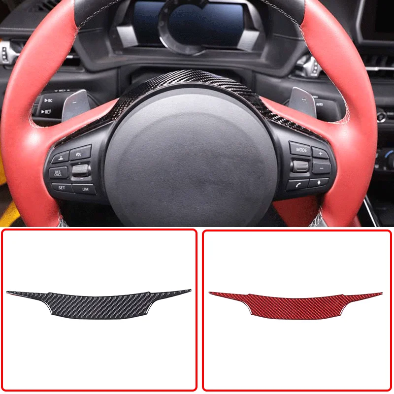 

For 2019-2022 Toyota GR Supra A90 Soft Carbon Fiber Car Styling Steering Wheel Side Decorative Sticker Car Interior Accessories