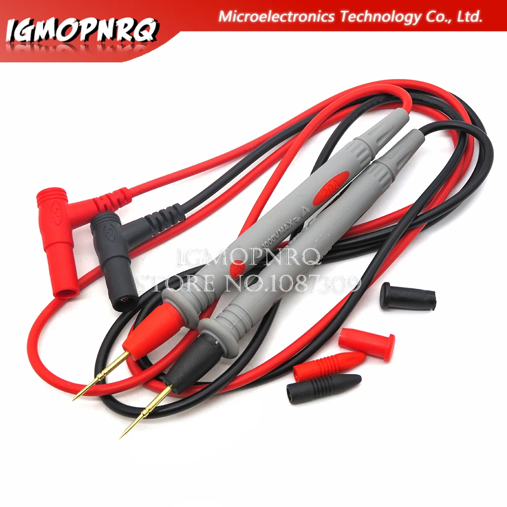 1 Pair 1000V 10/20A Ammeter Test Cord Useful Universal Multimeter Multi Meter Voltmeter Lead Probe Wire Pen Cable XL830L Digital