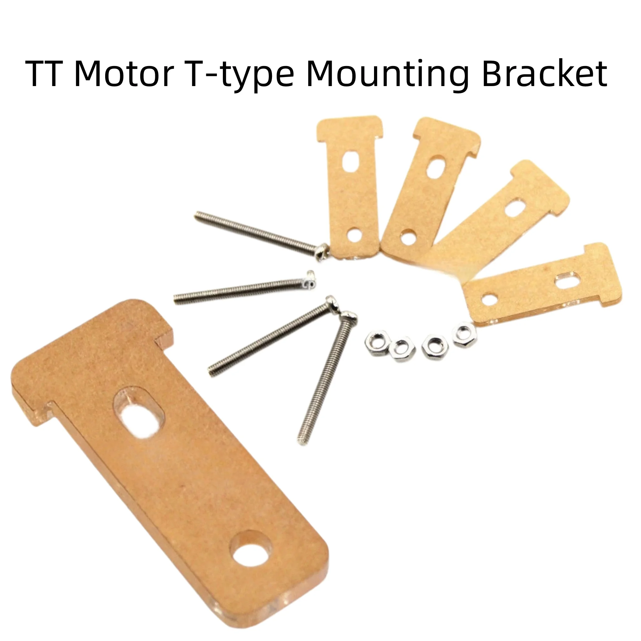 TT Gear Motor T-Type Mount Bracket with M3*30 Screws Nuts for Smart Car Chassis Acrylic Base DIY Robot Project