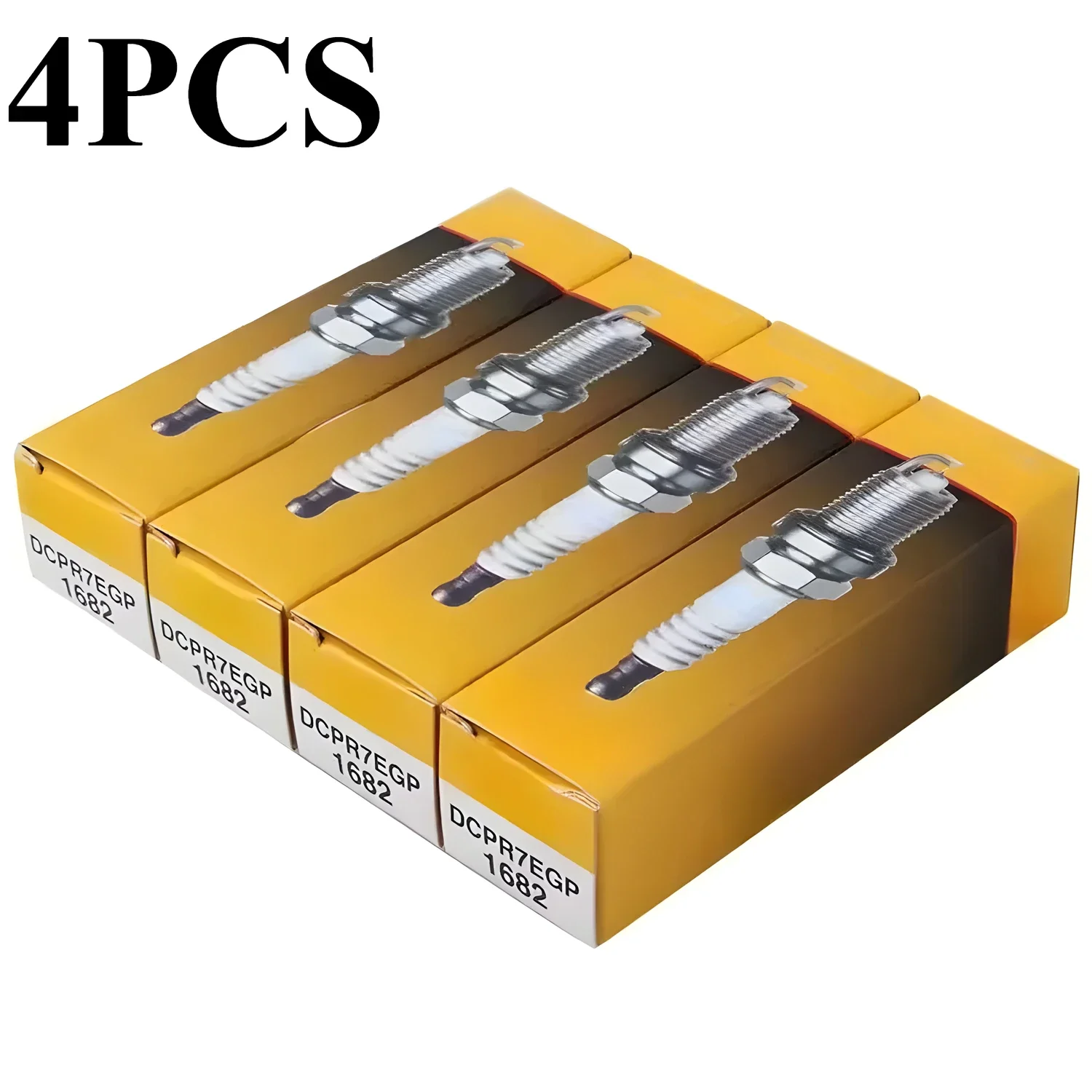 

4pcs 1682 DCPR7EGP Iridium Spark Plug for BMW E36 Fiat GRANDE PUNTO PANDA DOBLO Chevrolet AVEO SPARK Daihatsu LANCIA Opel