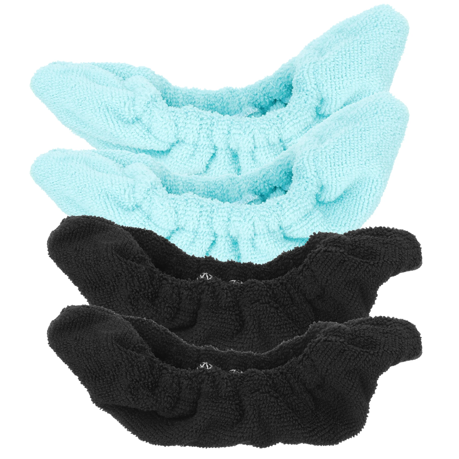 

2 Pairs Skate Covers Boot Protector Microfiber Blades Shoes Skating Protective Covers Ice Skates Moisture Absorbent Rust