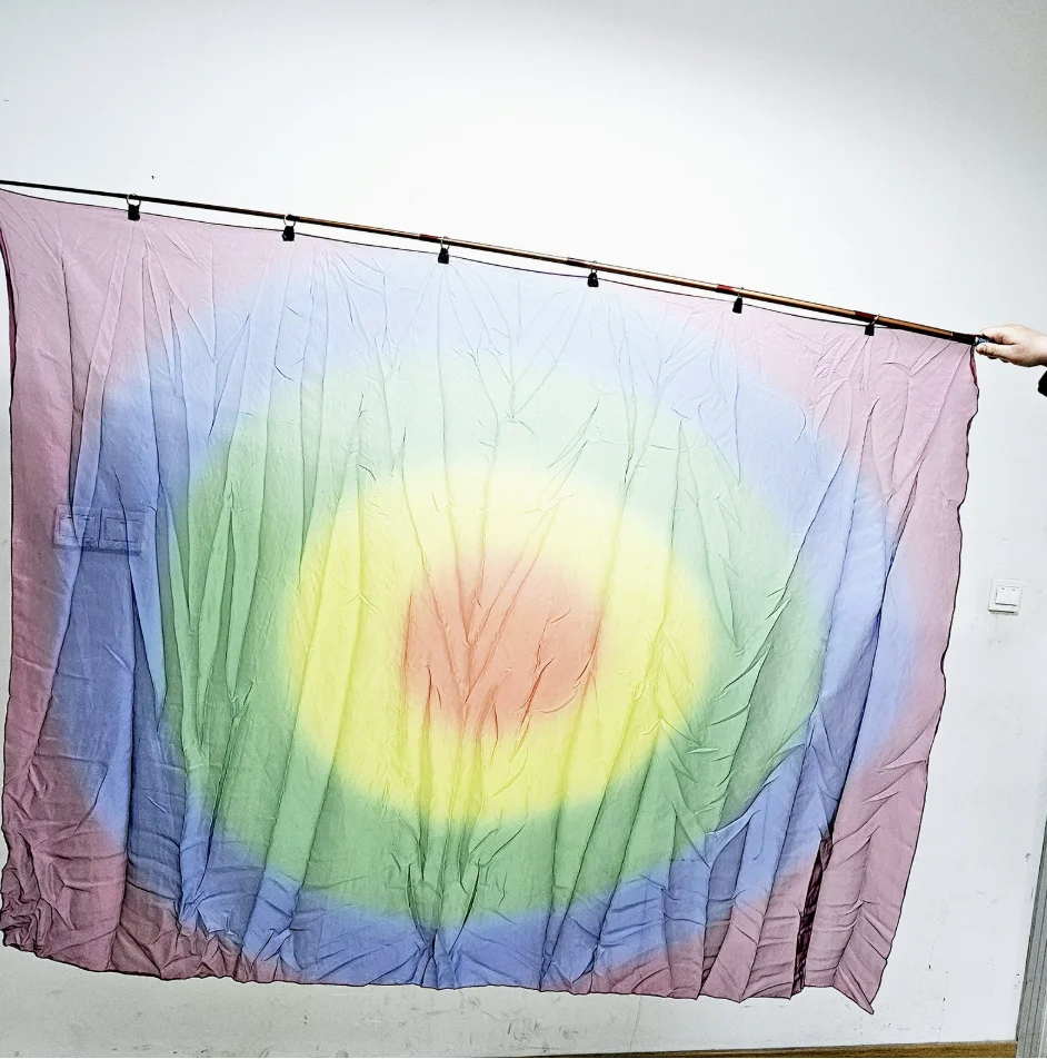 Appearing Flag Magic Tricks Colorful Ring Flag Production Stage Magic Illusion Prop Vanishing Flag Appearance Magician Gimmick