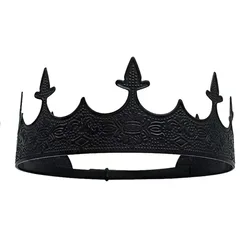 Baroque Crown Metal Carving Tiara adjustable