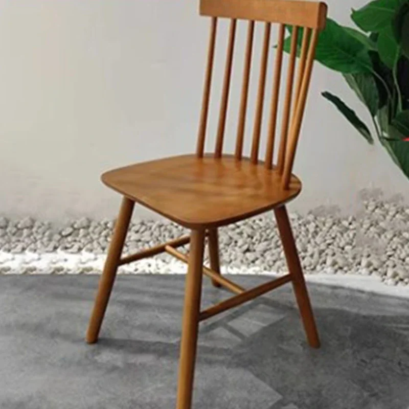 Wooden Back Support Dining Chairs Eaiting Armless Modern Dining Chairs Ergonomic Designer Silla Comedor Nordic Furniture