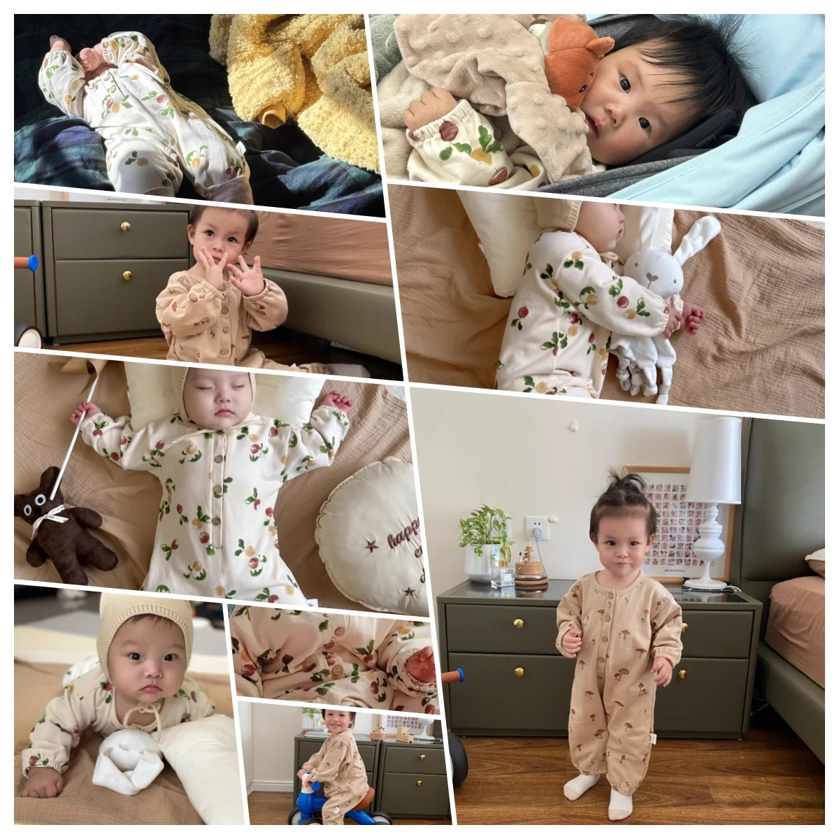 0-24M Newborn Kid Baby Boy Girl Clothes Autumn Winter Cotton Baby Romper Long Sleeve Print Jumpsuit Cute Outfit