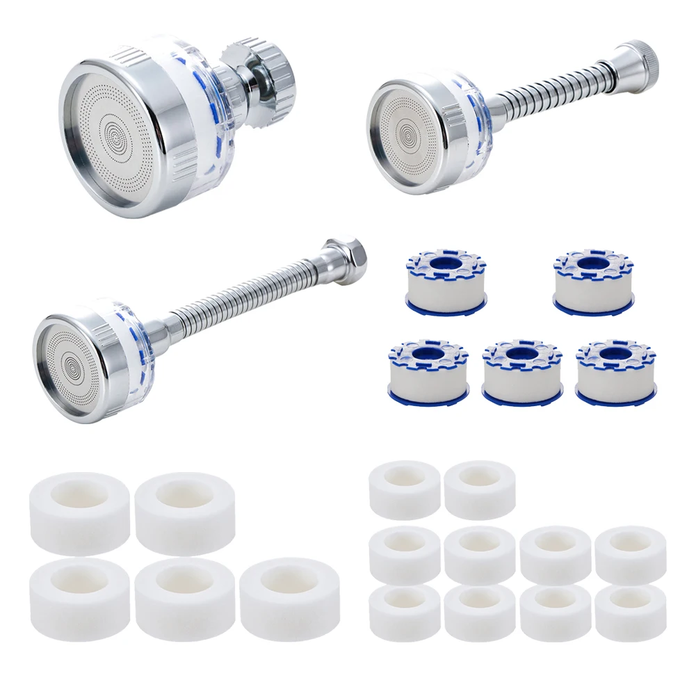 360 Degree Rotating Sink Filter Pressurized Faucet Mount Filters Splash Proof Bath Faucet Connector Bathroom Kitchen Accessories