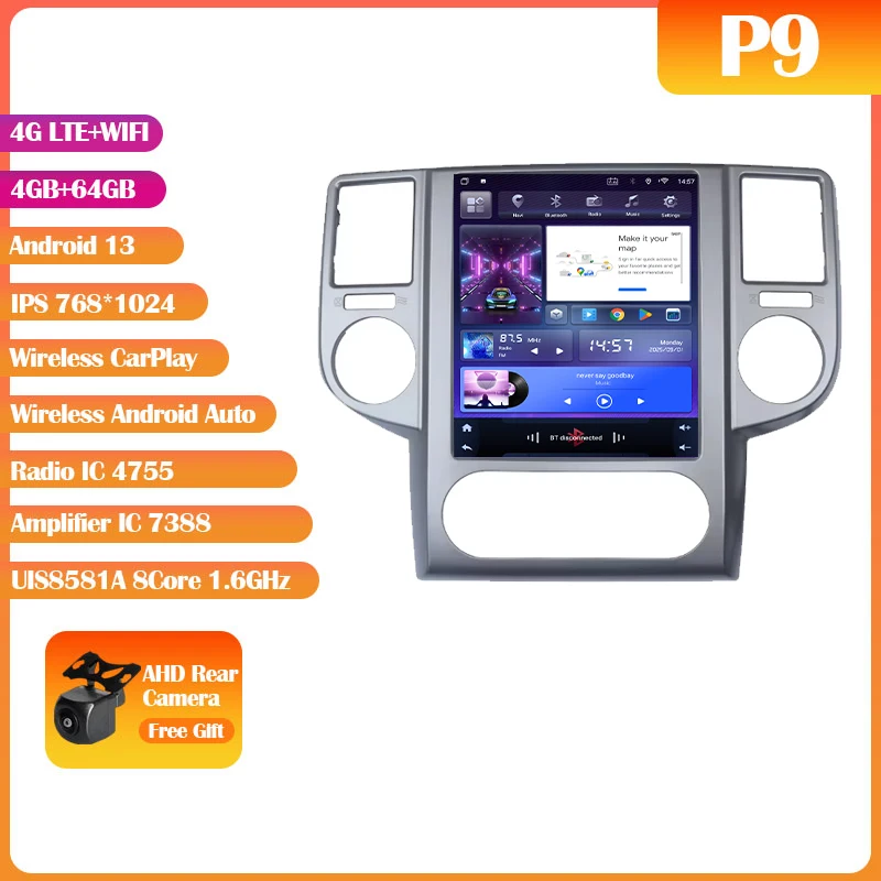 Android 14 Voor Nissan X-Trail 2003-2007 9.7 "7862 S Autoradio Multimedia Video Player Carplay Auto GPS Navi Geen 2din DVD HU Audio