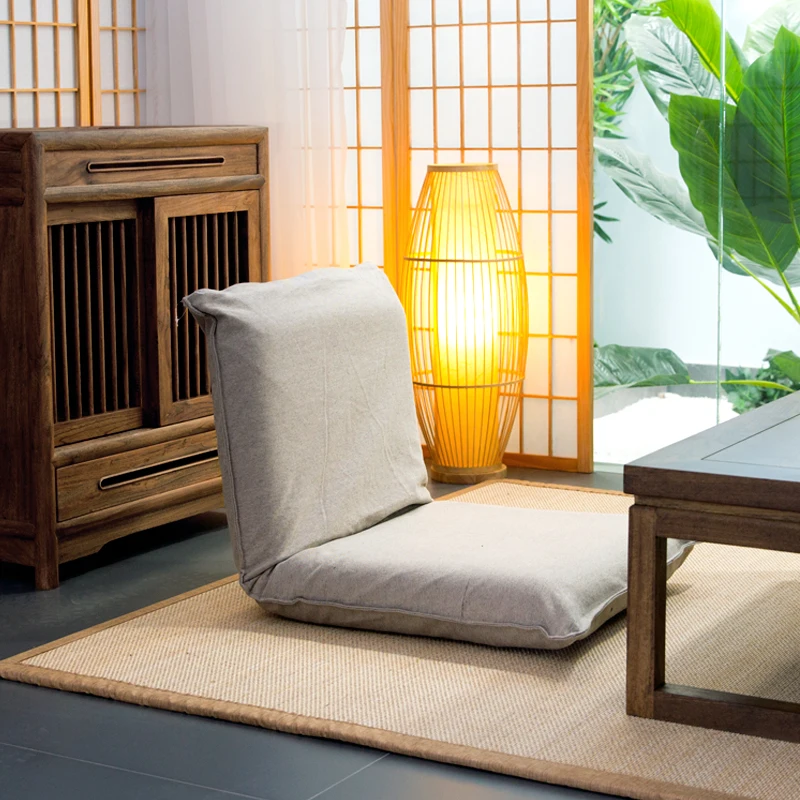 Japanese Floor Sofa Foldable Tatami Chair with Removable Cover Lazy Lounge Seat for Bay