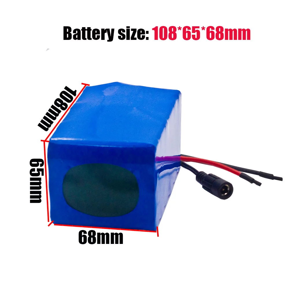 24V 6ah 18650 Li-ion Scooter Lithium Battery Pack for Scooter Bike Bicycle Batteries Include Charger