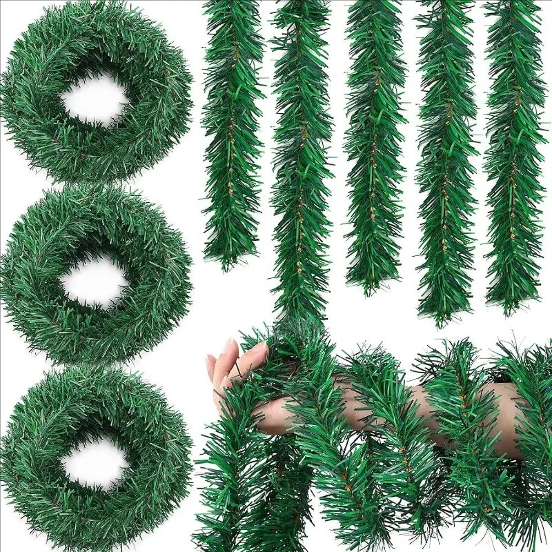 12pc Green Pine Wreath Bases 2