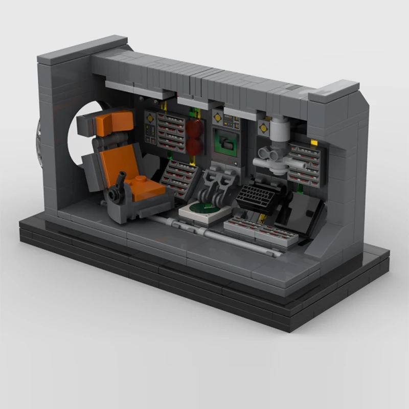 City Street View Model MOC Building Bricks Cockpit Section Display Modular Technology Gifts Holiday Assemble Children Toys Suit
