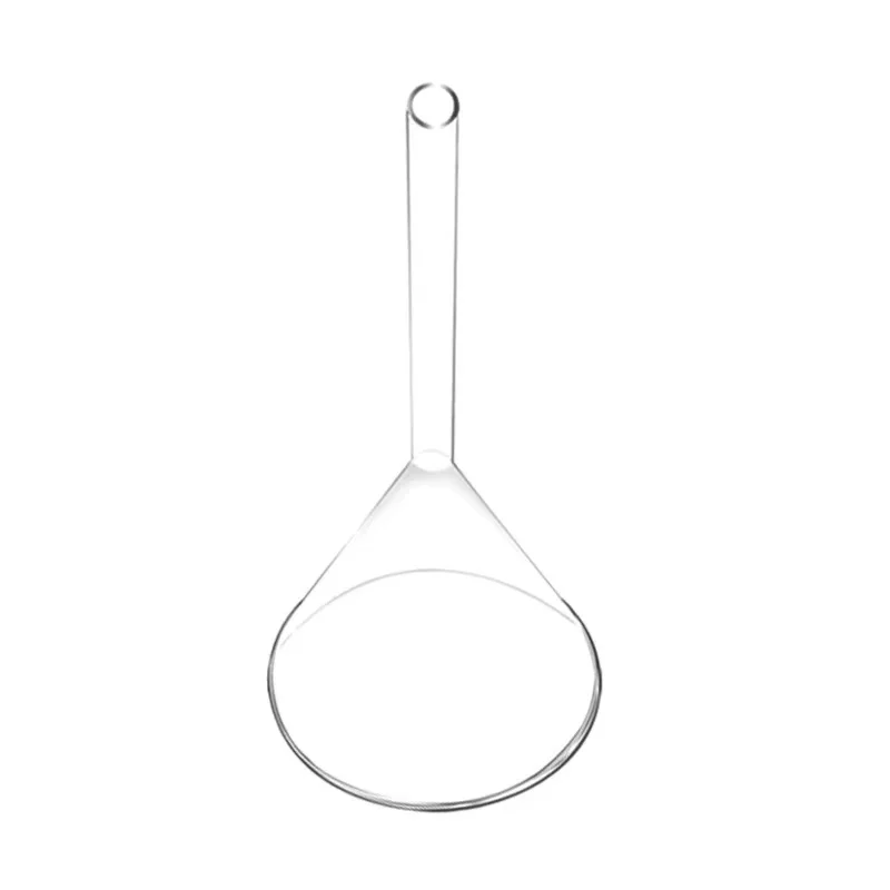 قمع ثلاثي عالي الجودة 30-90 مللي قمع زجاجي قصير الرقبة قمع مرشح زجاجي للاستخدام المختبري