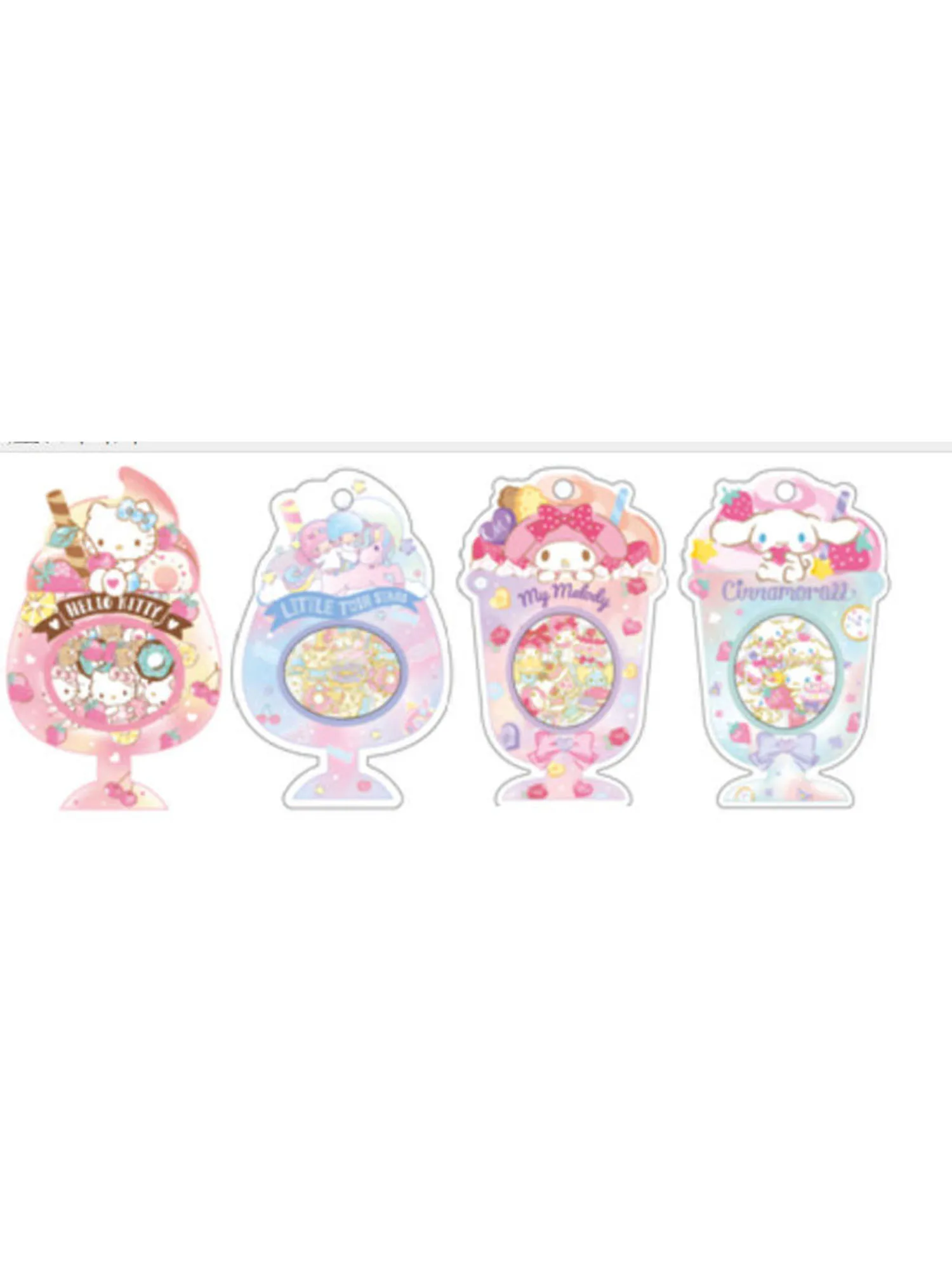 Pack d'autocollants Sanrio authentiques, Hello Kitty, Cinnamoroll, Melody, autocollants pour ordinateur portable, téléphone, skateboard, jouets autocollants de dessin animé pour filles