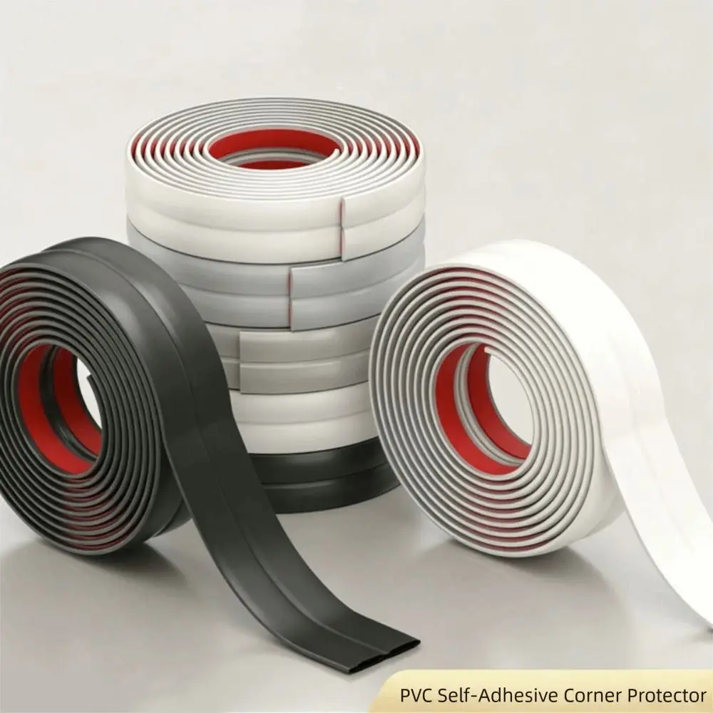 

2cmx2m Size Peel and Stick Wall Trim Flexible Material PVC Material Flexible Corner Trim Moulding Inside & Outside Corner