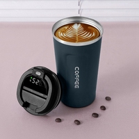 510Ml Smart Thermo Bottle For Coffee LED Temperature Display Thermal Mug Insulated Tumbler Coffee Cup