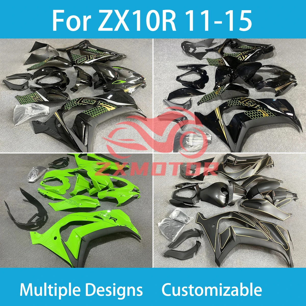 100% Fit Fairing Kit for KAWASAKI ZX10R 11 12 13 14 15 Motorcycle Fairings ABS Injection ZX 10R 2011 2012 2013 2014 2015 New