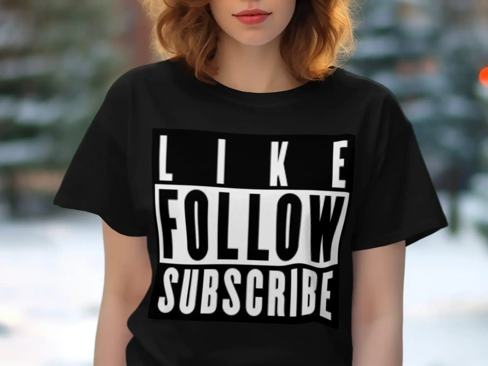 Like Follow And Subscribe T Shirt