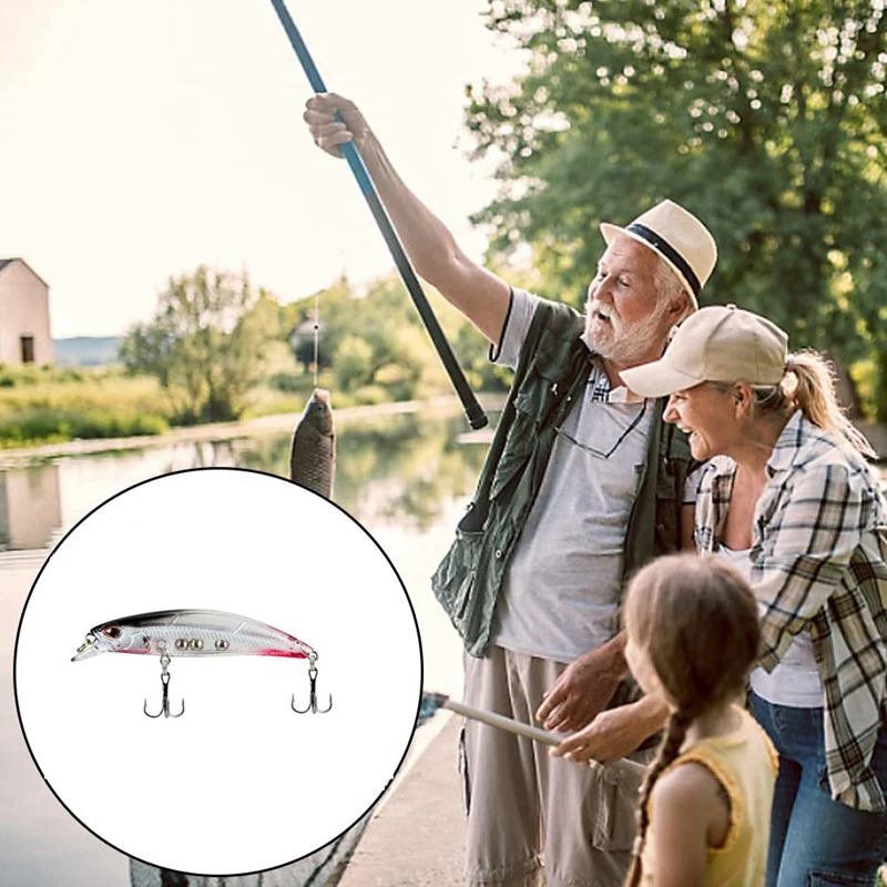 NO.8 New Colorful Sinking 6.8Cm/4G Hard Bait Fishing Lure With Vibrating & Sinking Action For Fishing Bait Easy To Use