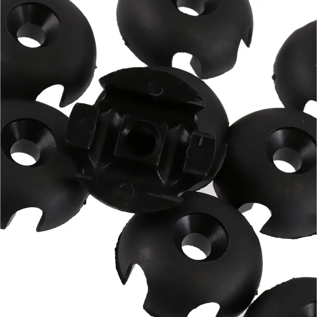 Deck Line Out Fitting Plastic Round Guide Kayak Accessory Hardware Set for Canoe Boat Rigging System
