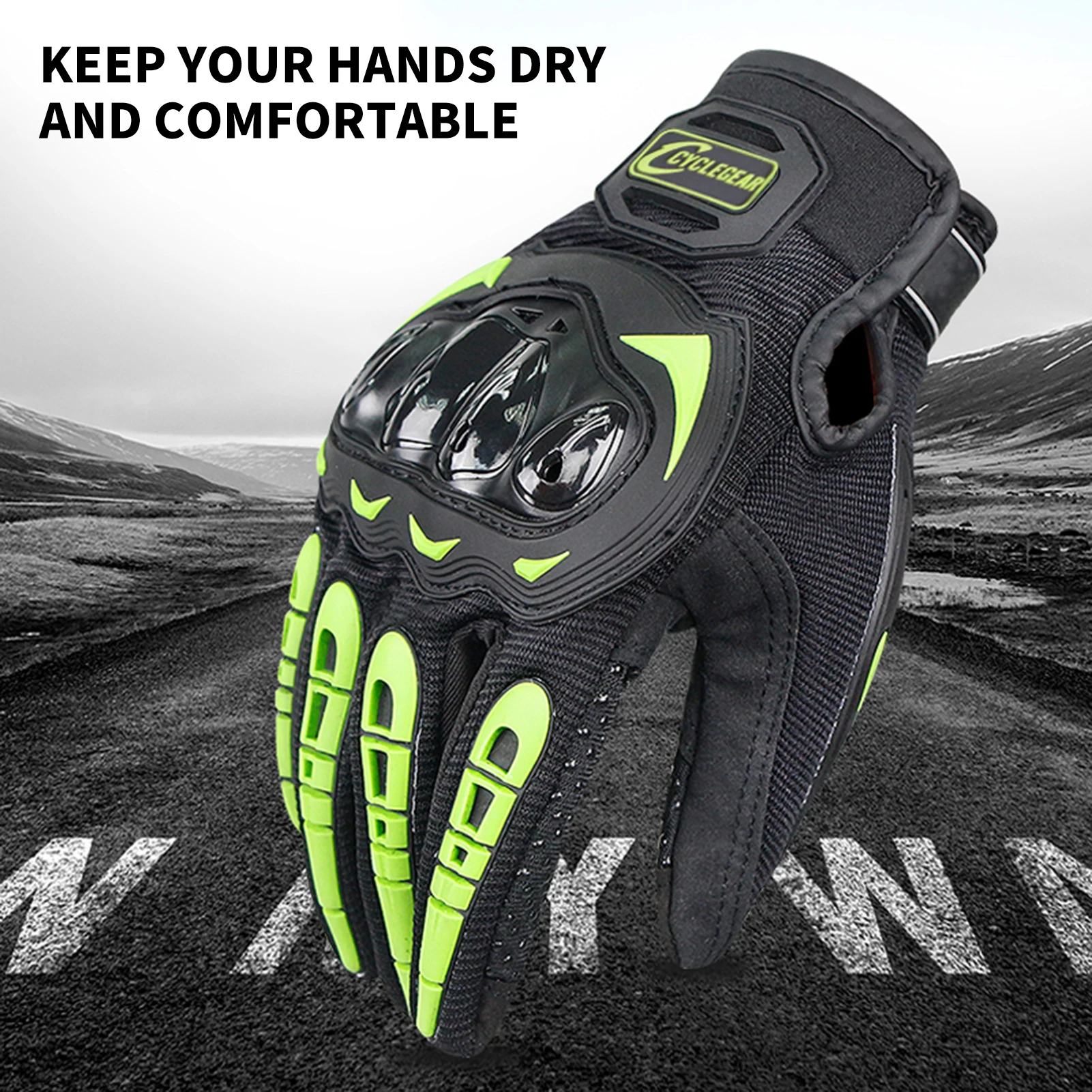 

Мотоциклетные перчатки для мужчин и женщин, противоскользящие дышащие перчатки с сенсорным экраном и защитой суставов для езды